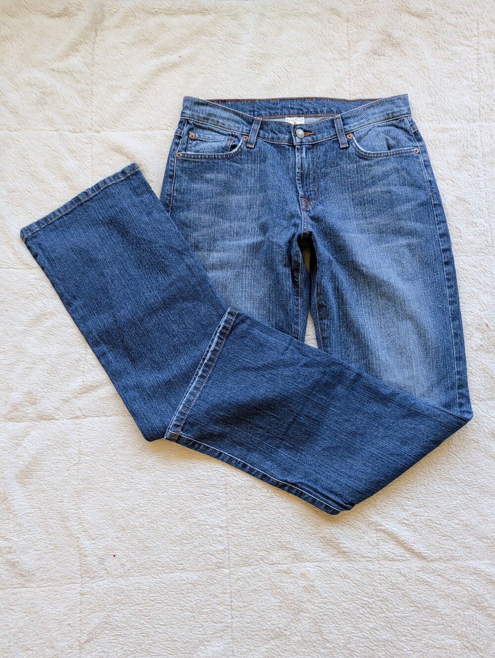 Lucky Brand Rider Fit Relaxed Wide Bootcut Leg Jeans